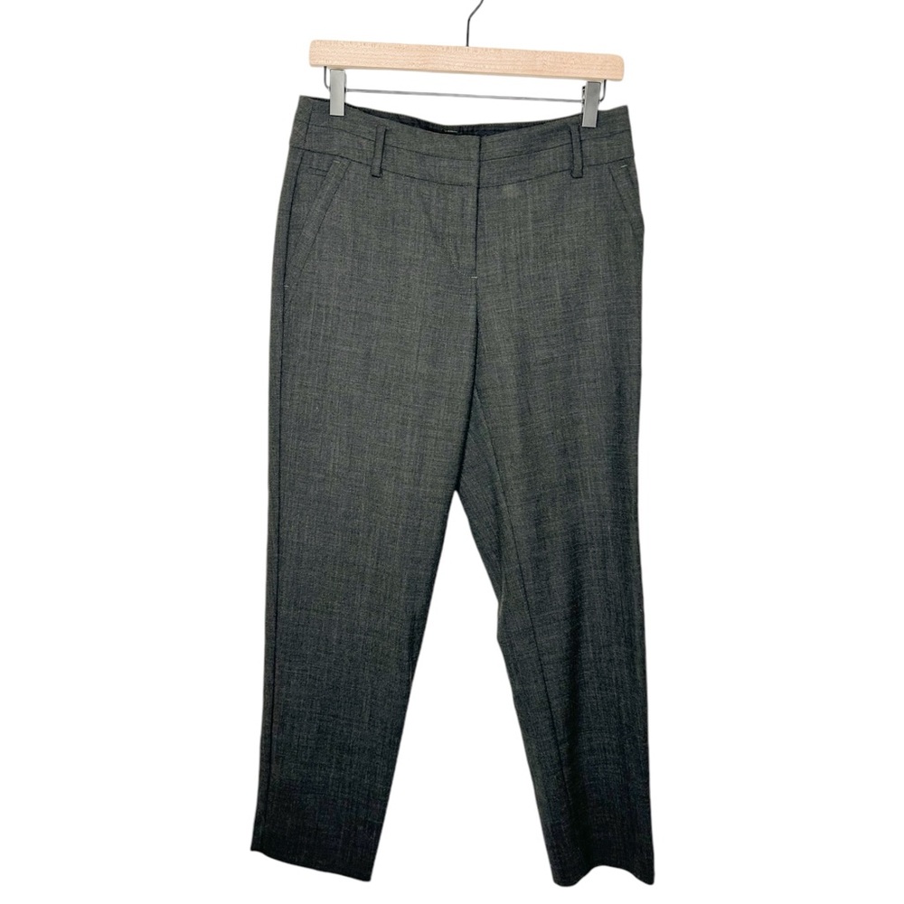 LOFT Dark Gray Straight Leg Trousers